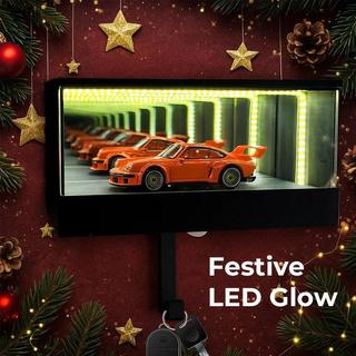 🔥牆面收納🔥 LED Key Holder 奇幻色彩發光牆面鑰匙收納架無限車庫鑰匙架