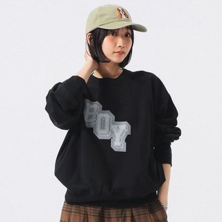 Champion × BEAMS BOY / 別注 女裝 BOY 印花 長袖 上衣