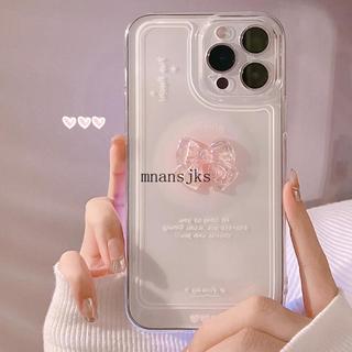 蝴蝶結適用iPhone17手機殼蘋果16promax立體水晶11透明14代發少女