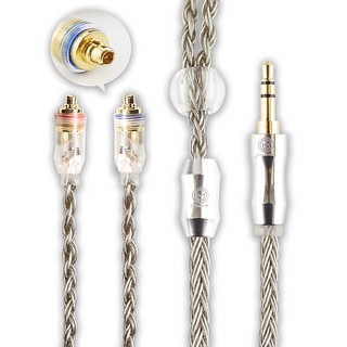 專業手工耳機線材 16股鍍銀耳機線 mmcx/2pin0.78/ie100/a2dc/3.5 【M238】發燒級 不繞耳