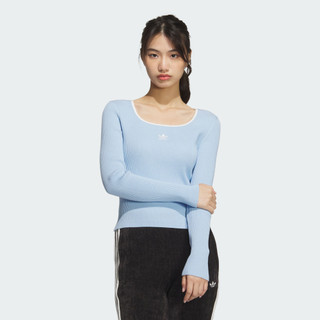 adidas 短版長袖上衣 大學T 女 - Originals JM8054 官方直營