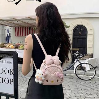 🌟臺灣出貨🌟雙肩包新款2026卡通少女簡約學生揹包百搭通勤Hello Kitty雙肩包 背包 後背包女 包包 背包女