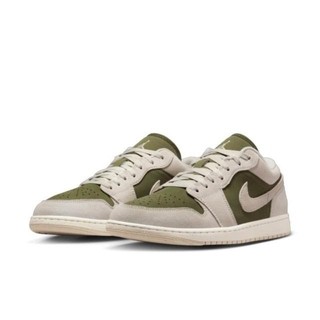 日本精選 Nike Air Jordan 1 Low 奶油 軍綠 綠 米白綠 HV4089-201