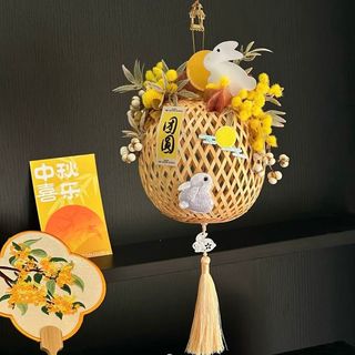 ✨提燈趣遊✨竹編非遺小燈籠小手工編織元旦中秋元宵活動小竹燈籠景區幼兒園用