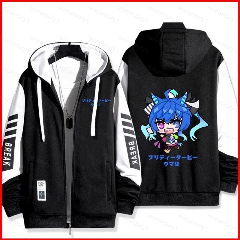 GC1 Silence Suzuka Umamusume Pretty Derby 夾克拉鍊連帽衫外套中性上衣 GC1