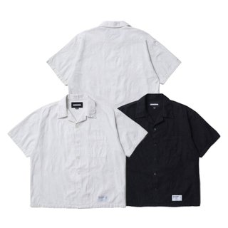 Neighborhood JQ Shirt SS 短袖緹花襯衫 黑/象牙白 261AQNH-SHM02【SPLY】
