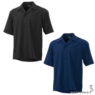 Mizuno 美津濃 防曬短袖上衣 男裝 襯衫 抗UV 黑/藍【運動世界】32TAB12109L/32TAB12114L