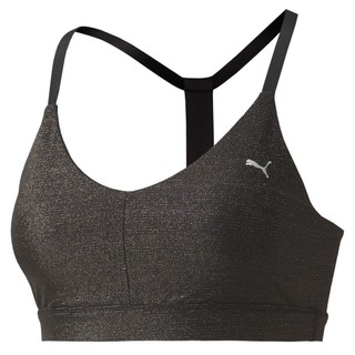 PUMA Metallic 女裝 運動內衣 低衝擊 可拆襯墊 訓練 排汗 反光 黑 歐規【運動世界】51957701