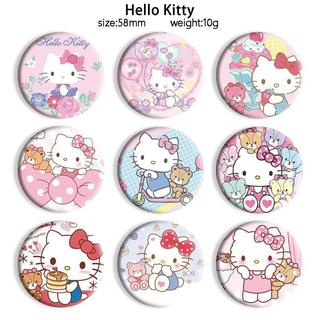 🌟~Hello-Kitty徽章動漫卡通周邊馬口鐵吧唧徽章書包裝飾掛件胸章 愛好收藏