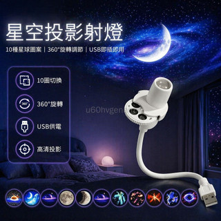 桃園出貨✨ USB 插電星空投影小夜燈直播補光燈助眠神器燈光房間拍照室專用