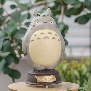 吉卜力 日本正品 陶瓷 音樂鈴 宮崎駿 龍貓 大灰龍貓戴葉 音樂盒 陶瓷音樂鈴 擺飾 收藏 禮物 驚喜 送禮