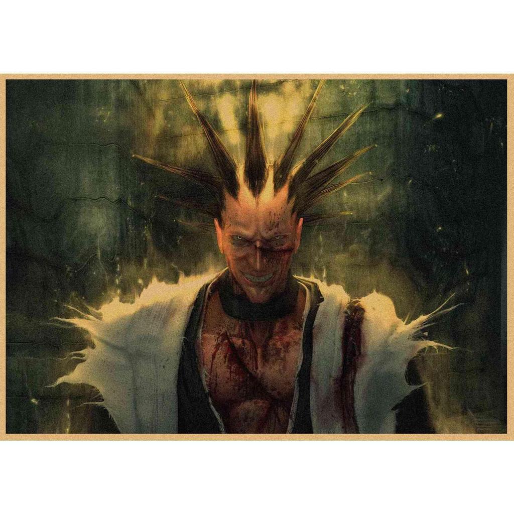 🎁死神 bleach 周邊🎁死神公仔 死神海報 日式動漫 死神 BLEACH 復古牛皮紙海報裝飾牆畫壁畫