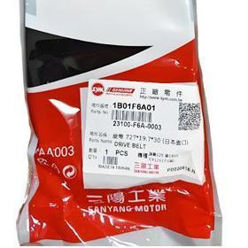 SYM 三陽原廠皮帶 F6A 公司貨 GR JET POWER Z1 GT EVO