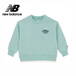 【New Balance】 NB 童裝長袖衛衣 中性 湖水綠 7ZF3105WMNT