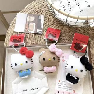 ✨全新臺灣出貨✨新款迷你豆豆眼kitty包包掛件熱賣手作包掛飾毛絨公仔玩偶鑰匙扣