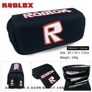 【🔥新品上綫】遊戲roblox筆袋動漫周邊帆布雙層大容量學生拉鍊創意文具包鉛筆盒
