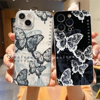 🎁現出🎁ins蝴蝶黑色 適用於OnePlus 13 12 11 Pro 9 8 Pro 9 保護殼防摔潮