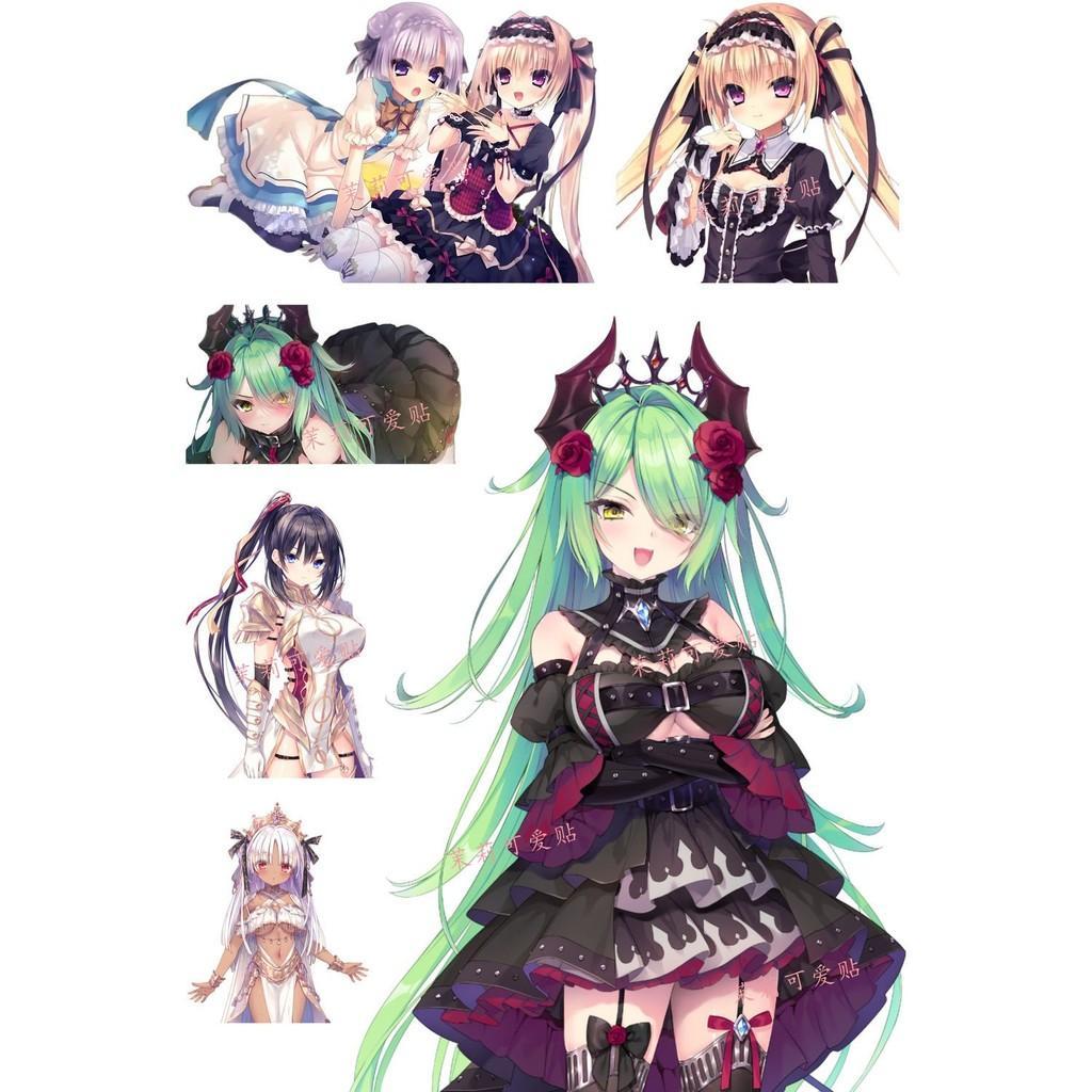 小小小丸子💕死館2週邊美亞愛夢逝去的你魔王遊戲二次元筆記本電腦行李箱貼紙
