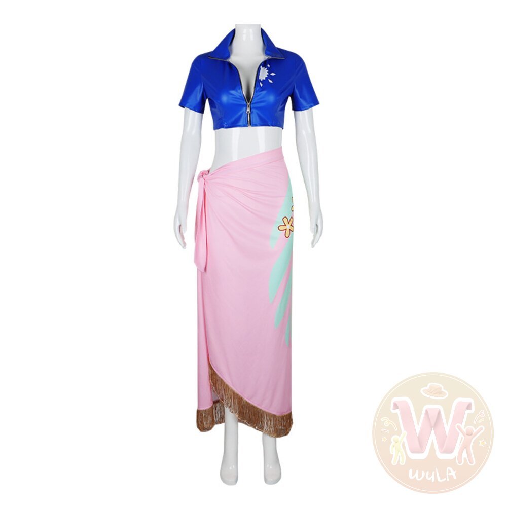 航海王-妮可羅賓(藍皮衣款) 台灣發票 WULA烏拉 羅賓衣服 海賊王衣服 海賊王羅賓衣服  妮可羅賓羅上衣 妮可羅賓長