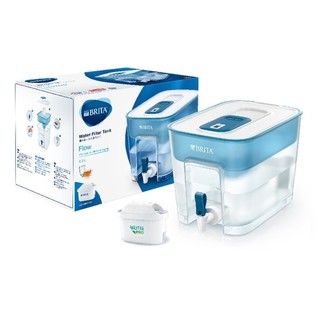 【BRITA】Flow濾水箱+去水垢濾芯組合-BRITA官方旗艦店 公司貨 濾水器 淨水壺 除氯