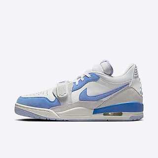NIKE 籃球鞋 AIR JORDAN LEGACY 312 LOW 白水藍 北卡 爆裂紋 男 CD7069-141