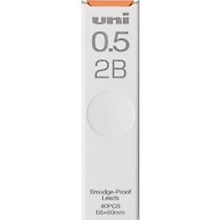蝦皮隔日到貨Uni三菱 UL-S 0.5mm 40入自動鉛筆筆芯-2B 墊腳石購物網