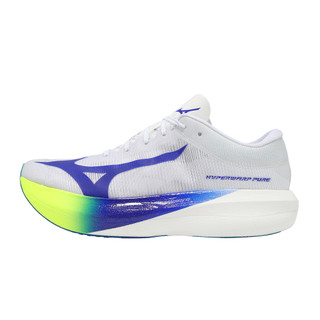 Mizuno 競速跑鞋 Hyperwarp Pure 男鞋 白藍 輕量 碳板 美津濃 [ACS] J1GC2670-01
