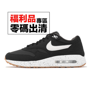 Nike 高爾夫球鞋 Air Max 1 86 OG G 男鞋 黑 白 潑墨中底 氣墊 零碼福利品 [ACS]