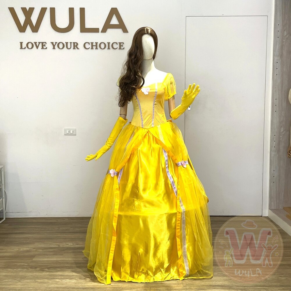 美女與野獸-貝兒公主-大人版 隔日到貨 台灣發票 WULA烏拉 迪士尼貝兒公主 貝兒公主裝 美女野獸 迪士尼公主裝 Be
