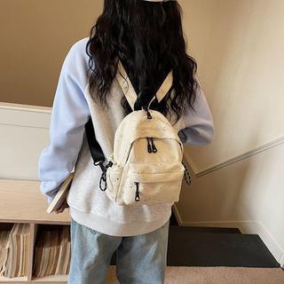 星星女款雙肩後背包 旅行書包 輕便通勤背包 多功能休閒包 可愛星星設計 日常外出女生後背包
