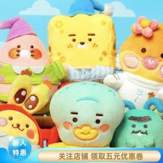 免運代購 KAKAO FRIENDS春植海綿寶寶派大星毛絨公仔玩偶掛件 可愛海綿寶寶周邊公仔背包掛件娃娃 送人禮物