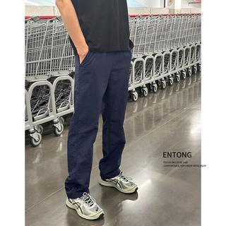【新品熱賣】Entong美式機能寬鬆徒步大碼薄款速乾休閒褲子vibe休閒戶外登山褲