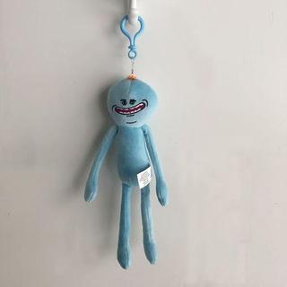 店鋪推薦🎐臺灣發貨🎐Rick Morty瑞克和莫蒂小人毛絨公仔沮喪使命必達掛件藍色毛絨玩具
