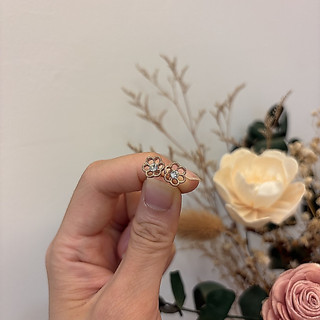 【Anita's earring】玫瑰金小花造型耳釘耳環⚡️現貨⚡️