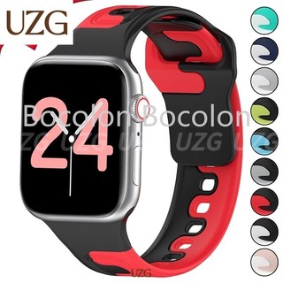兩色矽膠錶帶相容 Apple Watch Strap Ultra 2 49mm 46mm 44mm 40mm 45mm