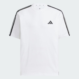 Adidas 愛迪達 Es+ 3s S/S Tee [KF3739] 男 T恤 運動上衣 休閒短袖 純棉 白