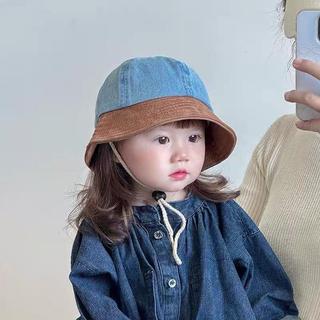 🔥特惠倒數 限時低價 小孩帽子 帽子 男童女童漁夫帽 盆帽 夏季薄款 韓版潮流小孩帽子春秋季漁夫帽男女出遊防風水洗牛仔