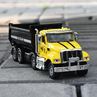 「優選」貨櫃車  合金模型 模型車 卡車凱迪威1/50合金復古翻鬥車模型大鼻子工程車自卸卡車