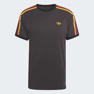 Adidas 愛迪達 3s Tee KC8637 男 T恤 運動上衣 休閒短袖 黑 黃紅邊 亞版