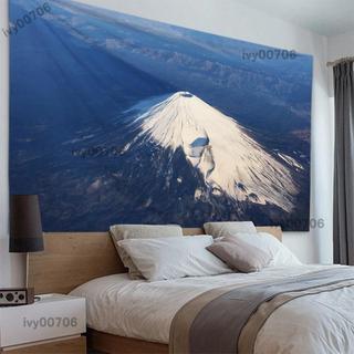 日式風格富士山（送燈串+掛勾）富士山掛布 背景布 裝飾掛布 房間裝飾 佈置牆 拍照背景 直播背景布 ins 風景 日本