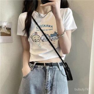 吉伊卡哇 短版上衣 短t 短袖上衣 Chiikawa 可愛穿搭 短板上衣 短板衣服 日系上衣 夏日穿搭