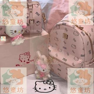 台灣-出貨🔥 HelloKitty 旅行 背包 2026 新款 小眾 大學生 通懃 書包 百搭 高級 雙肩包