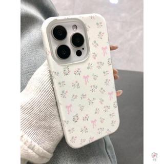 🎈精品好物🎈韓國菲林蘋果16promax手機殼iPhone15蝴蝶結碎花14雙層13二合一12