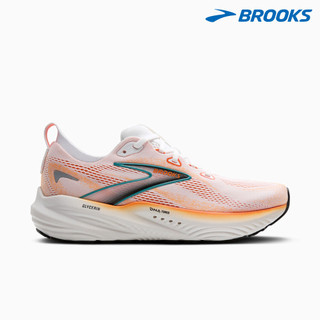 BROOKS 男款GLYCERIN GTS 22 慢跑鞋 1104461D186 一般楦(D)/白橘 支撐型緩震