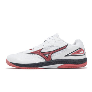 Mizuno 桌球鞋 Wave Drive 9 男女鞋 白紅 止滑 抓地 美津濃 [ACS] 81GA2205-51