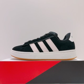 adidas GRAND COURT ALPHA 00s 女生 黑粉色 麂皮 板鞋 運動 休閒鞋 JQ3000