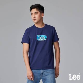 Lee 涼感 夏日胸前小LOGO短T 男 Modern LB302003 丈青742
