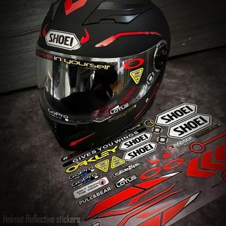 摩托車頭盔貼紙適用於SHOEI HJC KYT改裝鏡片GoPro貼花反光防水 機車貼紙 安全帽貼紙 摩托車貼紙 機車 貼