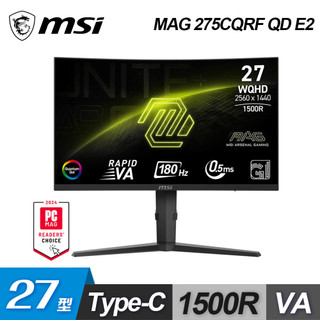 【MSI 微星】MAG 275CQRF QD E2 27型 曲面電競螢幕