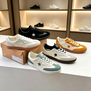 7th|全新正版代購 DESCENTE 迪桑特 Chron T 復古拼接德訓鞋 生膠底耐磨情侶低筒生活休閒板鞋女款